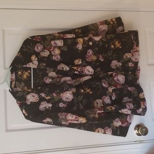 Black floral jacket